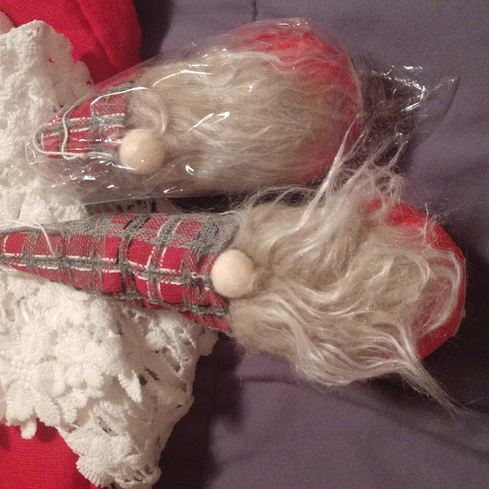 2pc Set of Lighted Gnome Ornaments